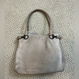 Vintage Beige Gucci Suede Purse